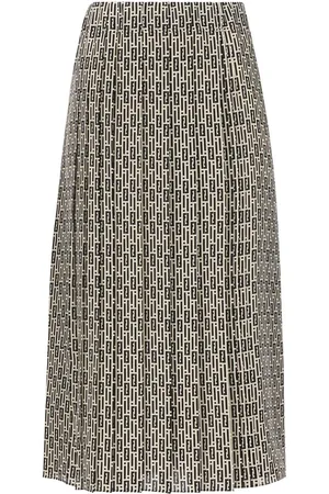 Fendi Printed Silk Skirt