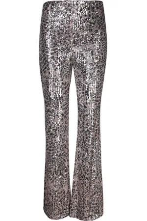 Liu Jo Sequin-embellished Straight-leg Trousers