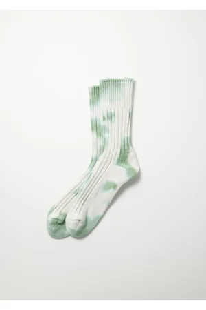 RoToTo Chunky Ribbed Crew Tie Dye