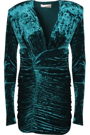 ALEXANDRE VAUTHIER Velvet Dress Cypress