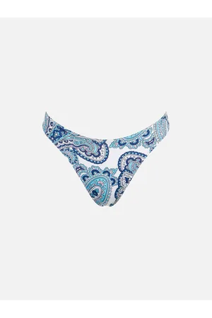 MC2 SAINT BARTH Woman Cheeky Swim Briefs With Paisley Print