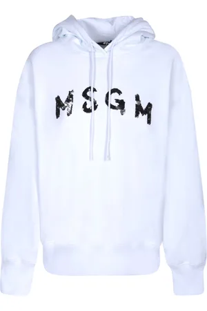 Msgm Rhinestone-covered Logo Hoodie