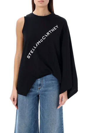 Stella McCartney Fluid Logo One Sleeve Top