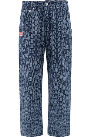 Kenzo Printed Denim Cargo Jeans