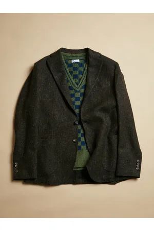 DoppiaA Aanzio Green Blazer With Pockets