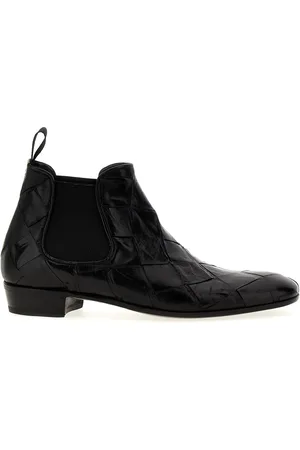 LIDFORT Braided Leather Ankle Boots