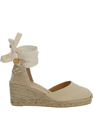 Castaner Carina White Canvas Closed-toe Espadrilles Woman