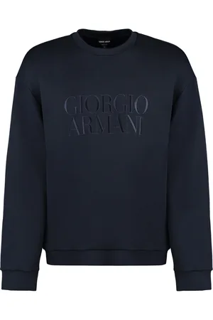 Giorgio Armani Embroidered Logo Crew-neck Sweatshirt