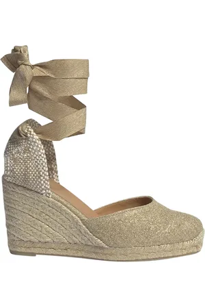 Castaner Lace-up Espadrille Sandals In Cotton Woman