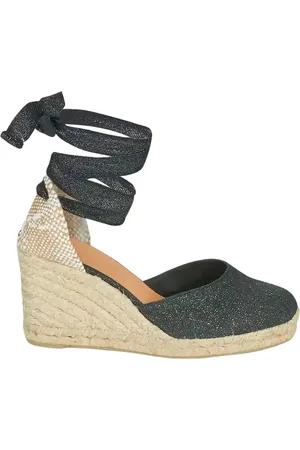Castaner Lace-up Espadrille Sandals In Cotton Woman