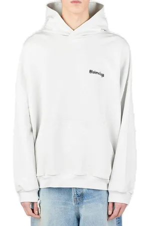 Balenciaga Logo Embroidered Hoodie