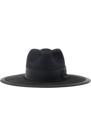 Ruslan Baginskiy Fedora Hat With Rb Embroidery In Felt Woman