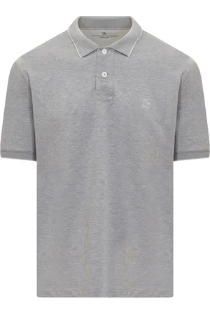 Brunello Cucinelli Cotton Piquet Polo With Embroidered Logo