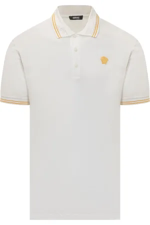 VERSACE Medusa With Greca Jacquard Polo Shirt