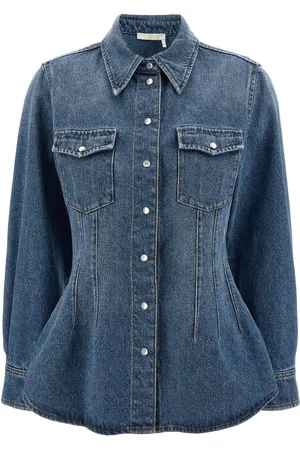 Chloé Cotton Blend Denim Shirt