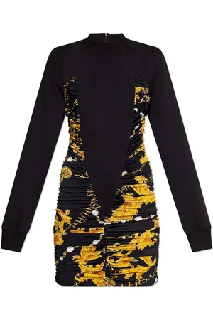 VERSACE Cut-out Ruched Minidress