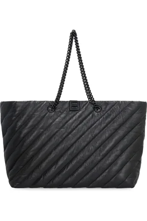 Balenciaga Carry All Crush Leather Tote