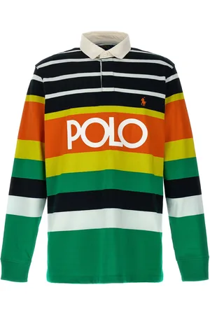 Ralph Lauren Logo Striped Polo Shirt