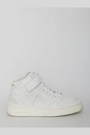 Saint Laurent Lax Sneakers In Washed-out Effect Leather