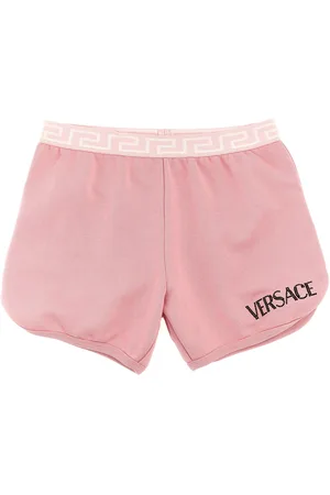 VERSACE Rhinestone Logo Shorts
