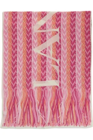 Lanvin Chevron Logo Pattern Scarf