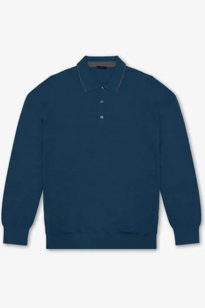 LARUSMIANI Long Sleeve Polo Shirt Sweater