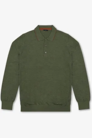 LARUSMIANI Long Sleeve Polo Shirt Sweater