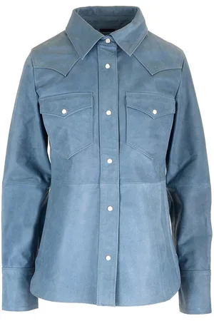 Stand Studio Western Style Leather Shirt