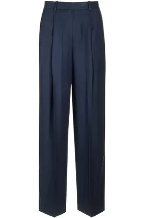 THEORY Midnight Satin Trousers