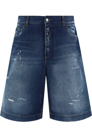 Dolce & Gabbana Ripped Denim Shorts