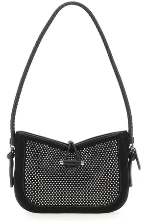 Isabel Marant Logo Embossed Embellished Shoulder Bag