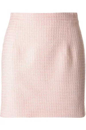 Alessandra Rich Tweed Mini Skirt