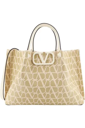 VALENTINO GARAVANI Borsa Tote In Rafia Toile Iconographe