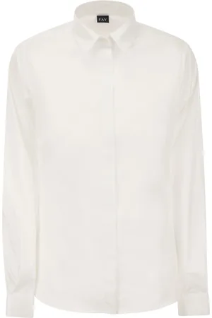 FAY Poplin Shirt With Italian Collar