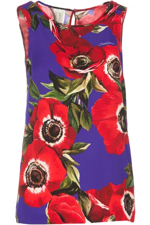 Dolce & Gabbana Printed Silk Top