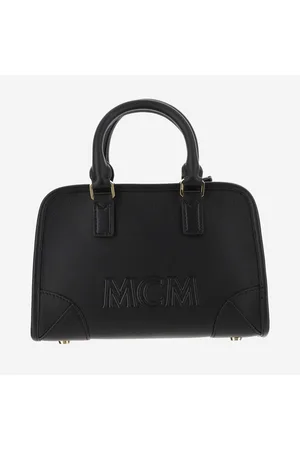 MCM Leather Boston Bag