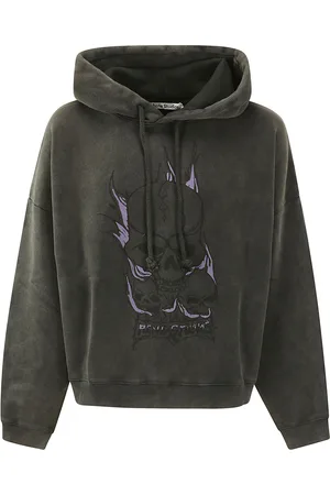 Acne Studios Skull Printed Drawstring Sweatshirt