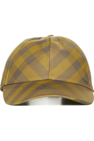 Burberry Check Motif Dark Grey Baseball Cap