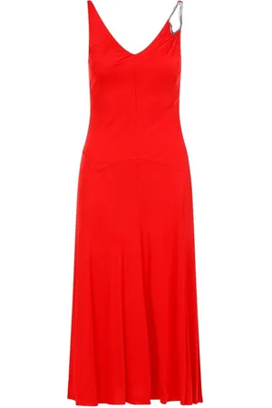 Lanvin Pleated A-line Midi Dress