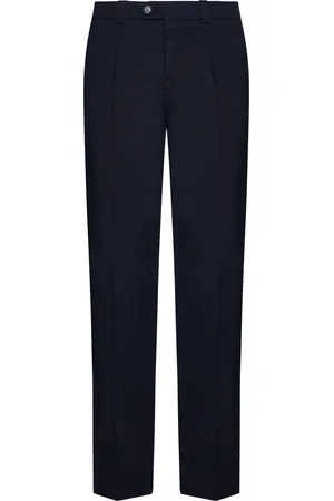 Brunello Cucinelli Garment-dyed Leisure Fit Trousers With Pleats
