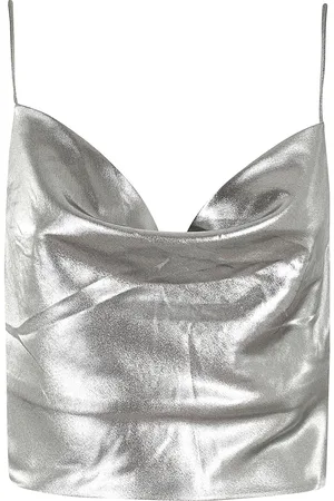 ROTATE Metallic Crop Top