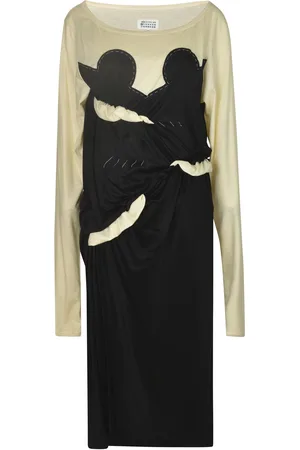 Maison Margiela Spliced Jersey Midi Dress