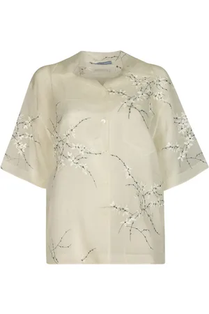Prada Printed Oversized Blouse
