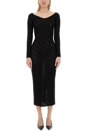 Dolce & Gabbana Jacquard Logo Sheath Dress