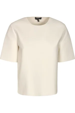 THEORY Round Neck Plain Top