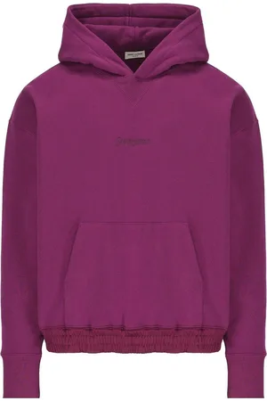 Saint Laurent Logo Embroidered Long-sleeved Hoodie