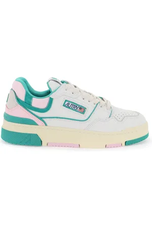 Autry Clc Sneakers In And Green Leather