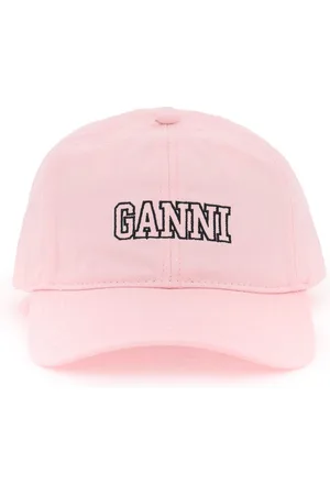 Ganni Pink Cotton Hat
