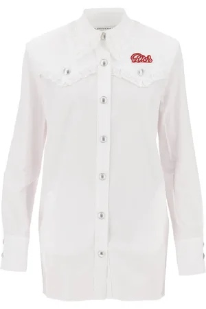 Alessandra Rich Poplin Shirt Dress