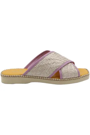 Hogan Raffia And Leather Sandals